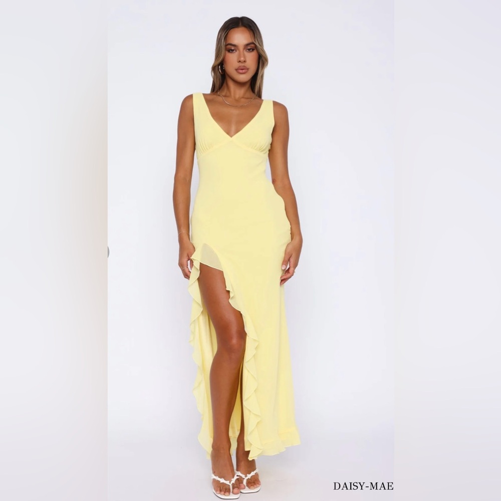 Daisy Mae Yellow Maxi Dress